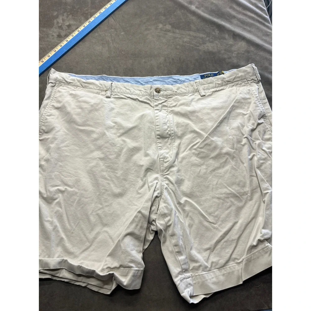 Polo Ralph Lauren Mens‎ Stretch Classic Fit Chino Shorts Tan Khaki Size 48